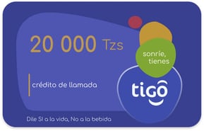 Recharge Tigo Tanzanie 20 000,00 TZS