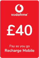 Recarga Vodafone el Reino Unido 40,00 GBP