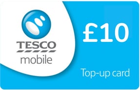 Recarga Tesco Mobile el Reino Unido 10,00 GBP