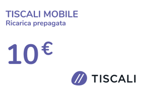 Top up Tiscali Italy €10.00