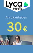 Recharge Lycamobile Allemagne 30,00 €