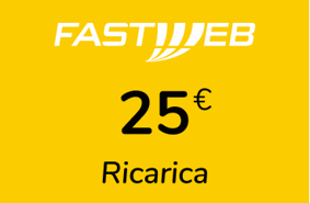 Top up Fastweb Italy €25.00