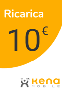 Recarga Kena Mobile Italia 10,00 €