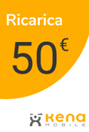 Recarga Kena Mobile Italia 50,00 €