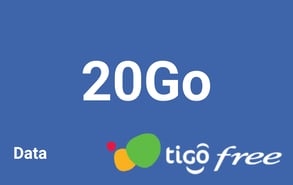 Recharge Internet Tigo Free Sénégal 20 Go