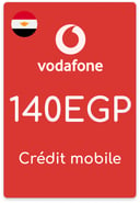 Recharge Vodafone Egypte 140 EGP
