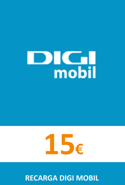 Recarga DigiMobil España 15,00 €