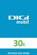 Top up DigiMobil Spain €30.00