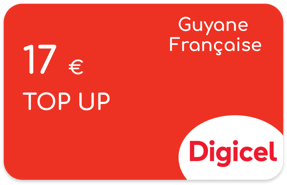 Recharge Digicel Guyane Française 17,00 €