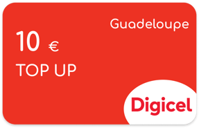 Recharge Digicel Guadeloupe 10,00 €