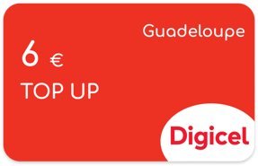Recharge Digicel Guadeloupe 6,00 €