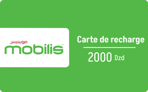 Recharge Mobilis Algérie 2 000,00 DZD