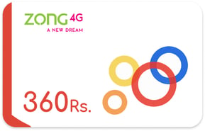 Recharge Zong 360Rs