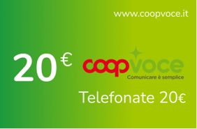 Recarga Coop Voce Italia 20,00 €