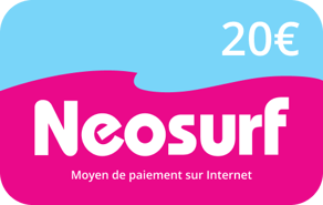 Recharge Carte prépayée Neosurf France 20,00 €