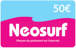 Recharge Carte prépayée Neosurf France 50,00 €