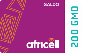 Recarga Africell Gambia 200,00 GMD