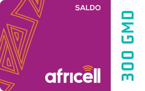 Recarga Africell Gambia 300,00 GMD