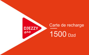 Recharge Djezzy Algérie 1 500,00 DZD