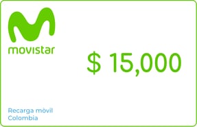Top up Data Movistar Colombia COP 15,000.00