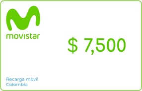 Top up Movistar Colombia COP 7,500