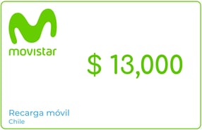 Recarga Movistar Chile 13.000 CLP