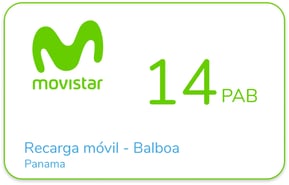 Recharge Movistar Panama 14 PAB