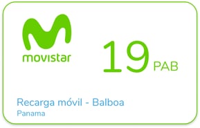 Recharge Movistar Panama 19 PAB
