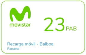 Recharge Movistar Panama 23 PAB