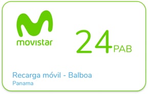 Recharge Movistar Panama 24 PAB