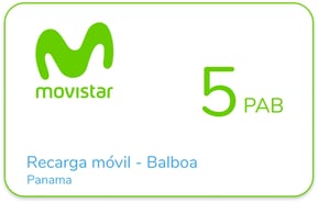 Recarga Movistar Panama 5 PAB