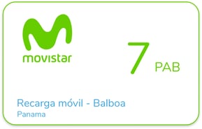 Recarga Movistar Panama 7 PAB