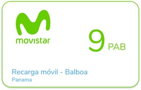 Recarga Movistar Panama 9 PAB