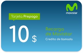 Recarga Movistar Salvador 10 USD