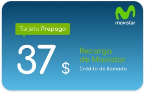 Recharge Movistar Salvador 37 USD