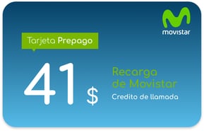 Recharge Movistar Salvador 41 USD