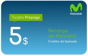 Recarga Movistar Salvador 5 USD