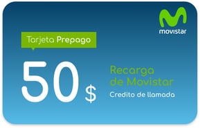 Recarga Movistar Salvador 50 USD