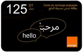 Recarga Orange Túnez 125,000 TND