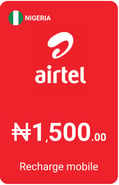Top up Airtel Nigeria NGN 1 500.00