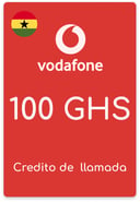 Recarga Vodafone Ghana 100 GHS