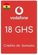 Recarga Vodafone Ghana 18 GHS