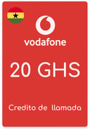 Recarga Vodafone Ghana 20 GHS