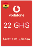 Recarga Vodafone Ghana 22 GHS