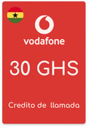 Recarga Vodafone Ghana 30 GHS
