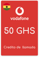 Recarga Vodafone Ghana 50 GHS