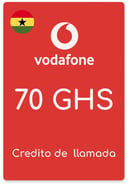 Recarga Vodafone Ghana 70 GHS