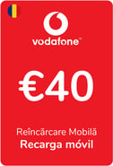 Recarga Vodafone Rumanía 40,00 €