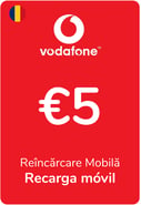 Recarga Vodafone Rumanía 5,00 €