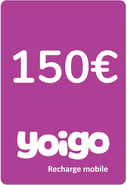 Recharge Yoigo Espagne 150,00 €